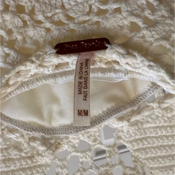 Free People Cream Crochet Mini Dress - Picture 6 of 6